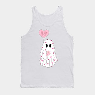 Be My Boo Funny Ghost Happy Valentine's Day Couple Tank Top